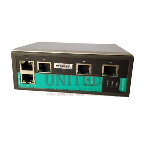 MOXA EDS-405A 3093000000891 5 PORT ENTRY LEVEL MANAGED ETHERNET 24VDC ...
