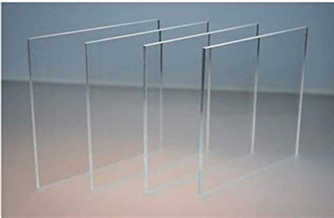 BIGIMALL Acrylic sheet 3mm Transparent 6"x6" Pack of 4 pcs for glass ...