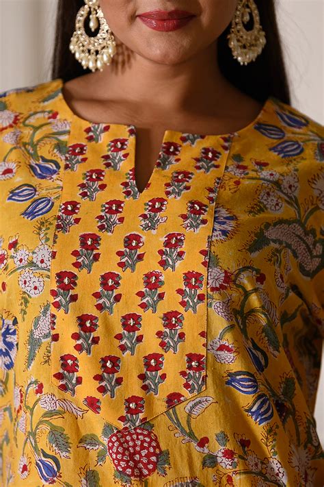 Sunset Floral Kurta – SANSKORI