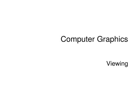 Computer Graphics Presentation Topics 的图像结果