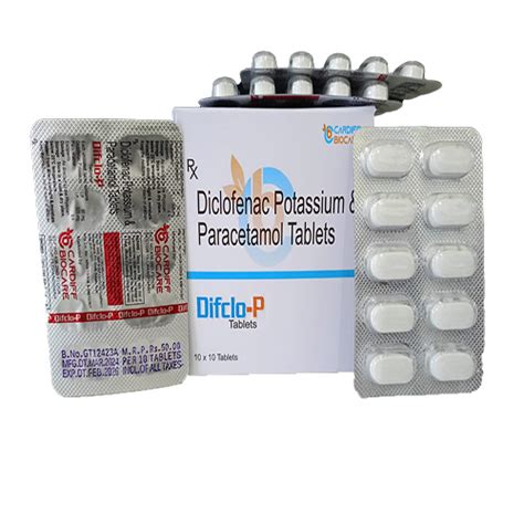 Difclo P - Diclofenac Potassium & Paracetamol Tablets - Cardiff Biocare