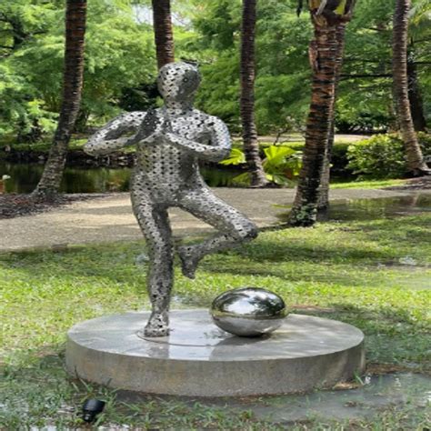 Stainless Steel Sculptures - Spherical Garden Sculpture Stainless Seel ...