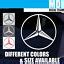 Buy Mercedes Benz Decal Logo Vinyl Sticker Emblem JDM Germany car A G S ...