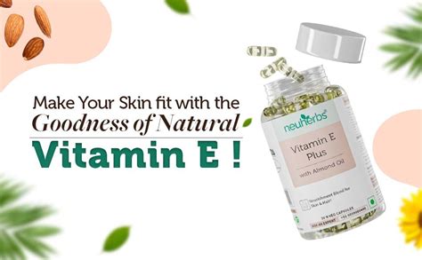 Neuherbs Plant Based Natural Vitamin E Plus From Sunflower Oil (With ...