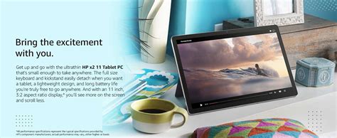 HP x2 11 Tablet PC with Detachable Keyboard and Wireless Rechargeable ...