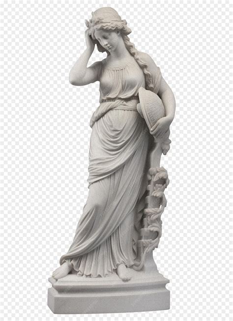 Premium PSD | A full length Greek statue of a female goddess on a ...