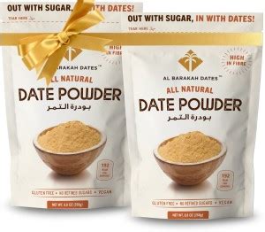 Al Barakah Dates All Natural Sugar Powder - 100% Natural Sweetener ...
