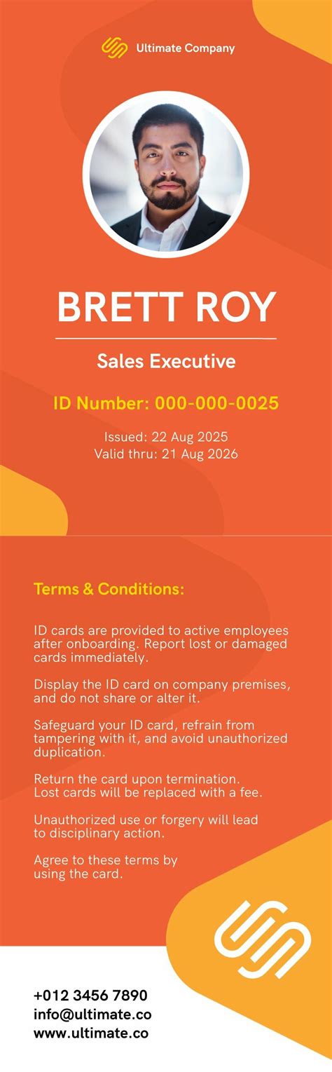 Image result for ID Card Examples