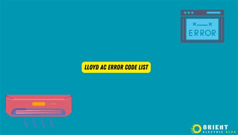Image result for Lloyd Inverter AC Error Code List