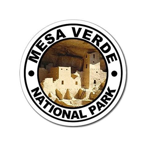 Buy MAGNET 4x4 inch Round MESA VERDE National Park Sticker rv hike ...