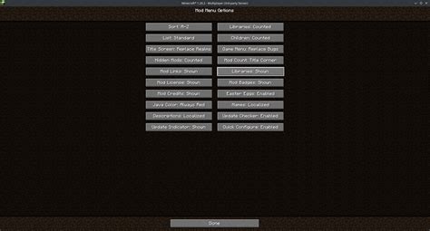 Image result for Mod Generic Mod Config Menu