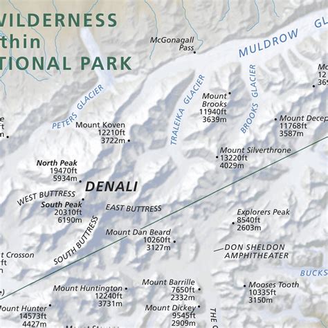 Denali National Park Map by US National Park Service | Avenza Maps