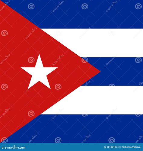 Flag of Cuba. Correct RGB Colours Stock Vector - Illustration of ...