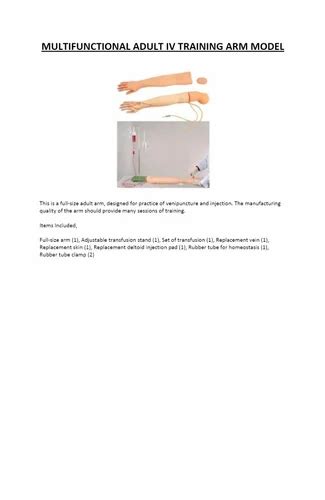 Image result for IV Training Arm Model