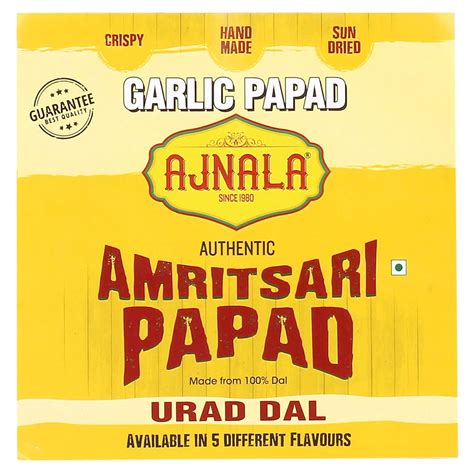 Ajnala Handmade Lahsun Papad - 200g Pack : Amazon.in: Grocery & Gourmet ...