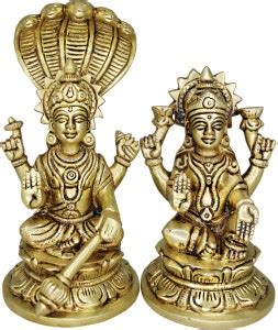 vinayakmoorti Vishnu Lakshmi Brass Idol Lord Vishnu/Laxmi Narayan ...