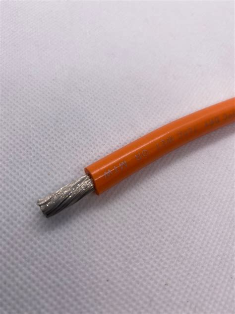 6 AWG Gauge Battery Cable Tinned Copper Marine Wire Orange by the foot ...