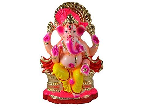 Eco Friendly Ganesha Sitting Pose Lal Bhag Ka Raja Ganpati | Desertcart ...