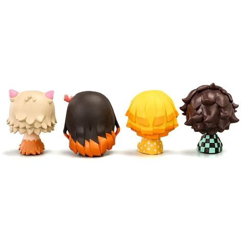 Buy Mini Demon Anime Slayer 4 Piece Set Figurines Desk Prop ...