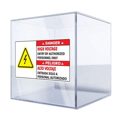 High Voltage Warning Sign –peligro, Alto Voltaje Bilingual Safety ...
