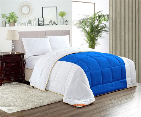 Royal Blue Contrast Comforter | Comfort Beddings