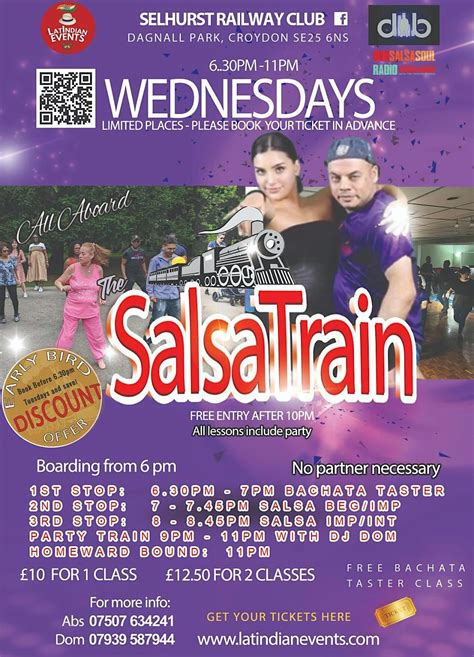 SalsaTrain - Salsa Classes & Party every Weds eve in Selhurst South ...