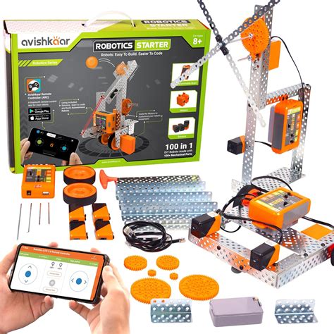 Buy Avishkaar Robotics Starter Kit, 100-in-1 DIY STEM Metal Kit ...
