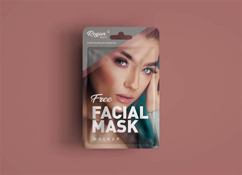 Free Facial Mask Sachet Pack Mockup PSD - Good Mockups