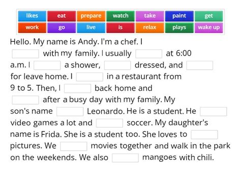 Image result for Texto Simple Present