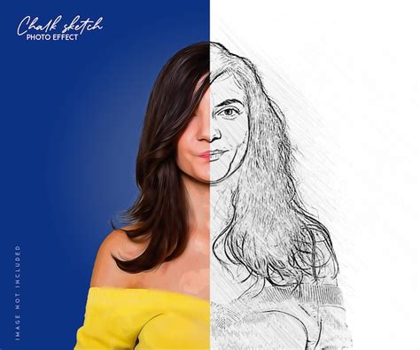 Croquis art effet photoshop | PSD Premium