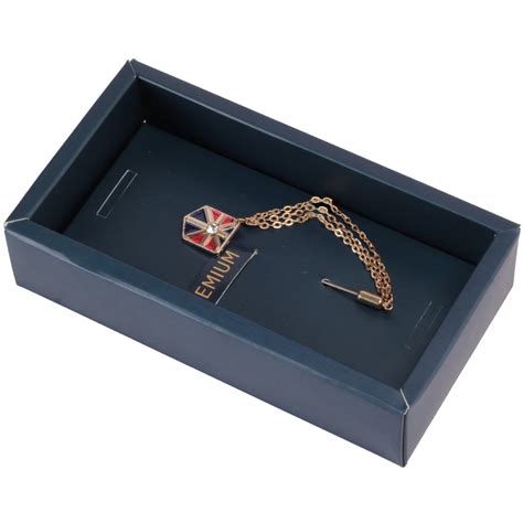 Buy Union Jack Golden, Red and Navy Blue Colored Brooch / Lapel Pin for ...