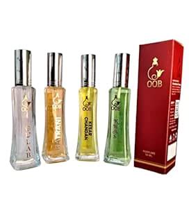 Buy oob Gulab, Chandan, Khas, Ratrani spray perfume 50 ml each Perfume ...