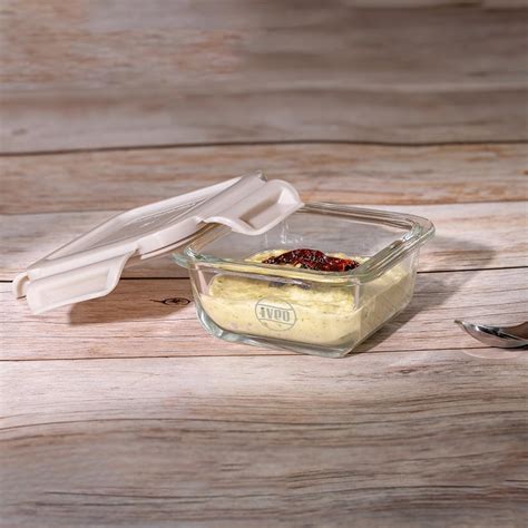 Buy Iveo Borosilicate Glass Container, Fresh Nano | Microwave Safe Mini ...