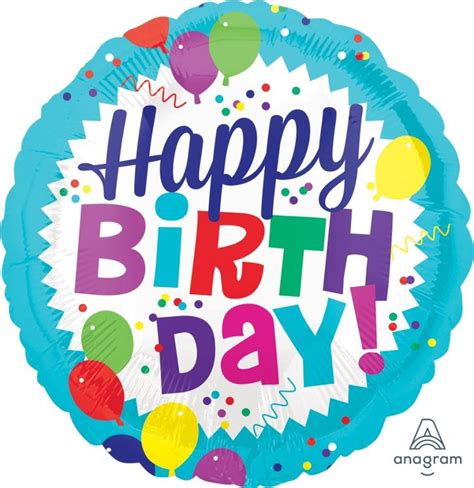 Anagram Happy Birthday Balloon Burst 18″ S40 Balloons