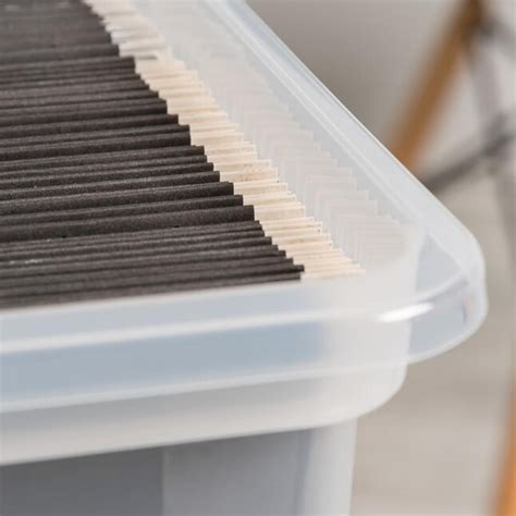 IRIS 4-Pack Clear File Box at Lowes.com