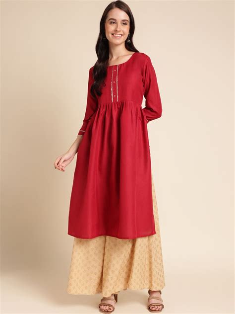 Sangria Nayra Cut Kurtas - Price History