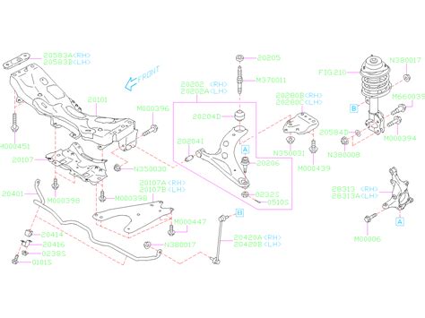 20204FL020 - Suspension Control Arm Bushing (Rear). Bushing Transverse ...