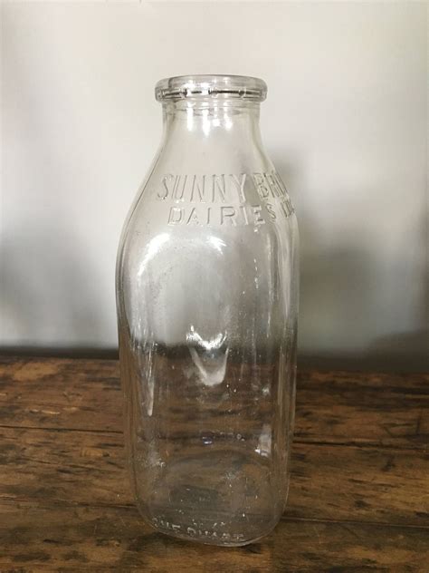 Sunnybrook Vintage Glass Milk Bottle /Vintage glass milk bottles/ one ...