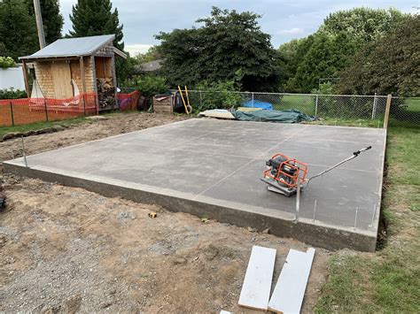 Garage Concrete Slab Construction New Garage Build Part 1