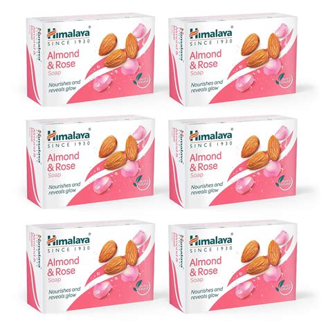 Buy Himalaya Almond & Rose Soap, 125g (Po6)Ind-Com Online at Low Prices ...