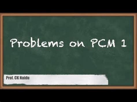 Solving Problem On PCM : Pulse Code Modulation - GATE Communications ...