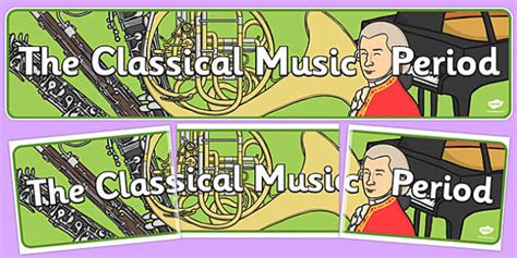 Classical Period Music Display Banner