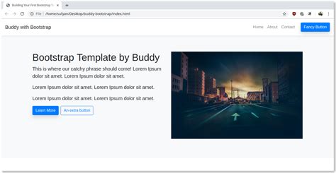 Image result for HTML Bootstrap Code for First Page