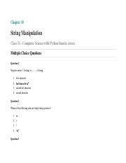 String Problem Class 11 的图像结果