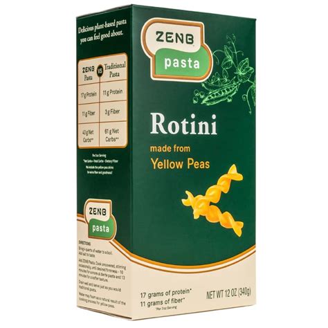 Buy ZENB Plant Based Pasta, Made From 100% Yellow Peas, Gluten Free ...