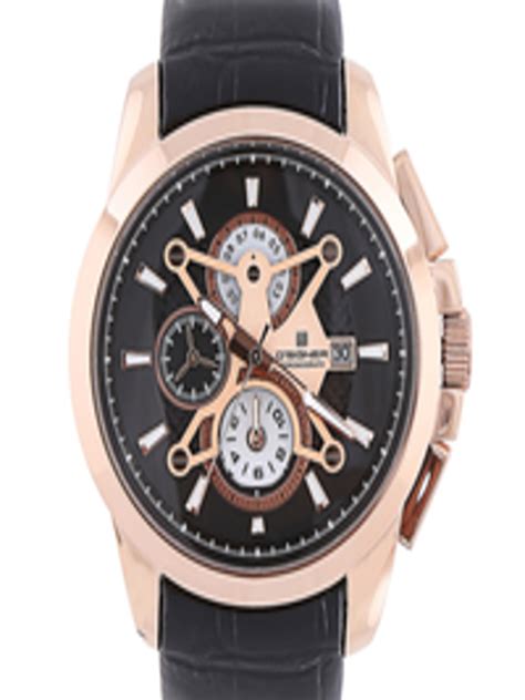 Buy Dsigner Men Black Dial Chronograph Watch 715RGL.3.G - Watches for ...