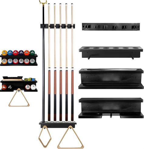 Amazon.com: GOOX Pool Stick Holder Wall Mount-Billiards Pool Cue Holder ...