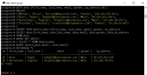 Image result for Insert Multiple Rows in PostgreSQL