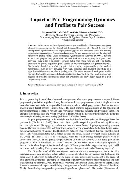 Image result for Examples of Pair Development