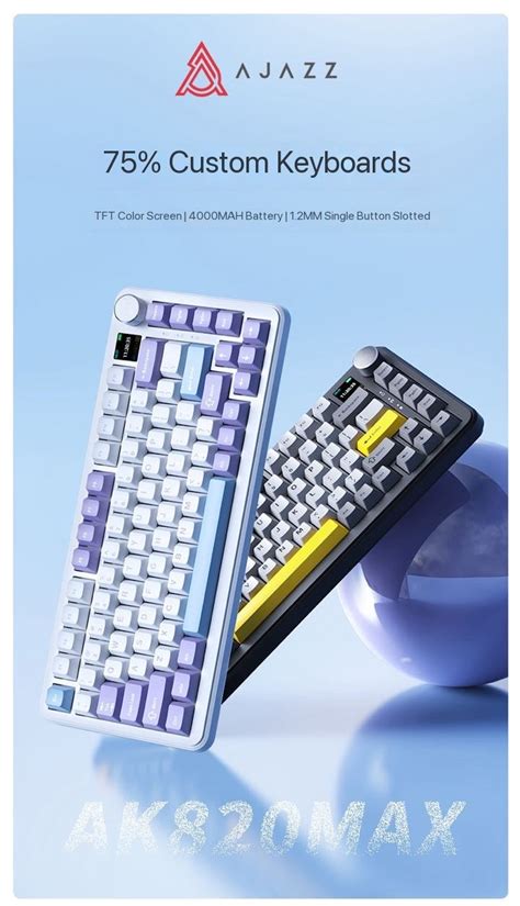 Ajazz AK820 MAX Wireless mechanical keyboard – GenesisPC
